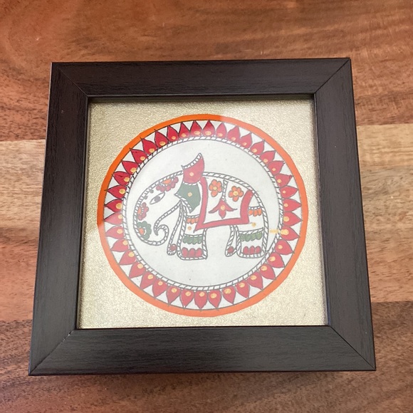 Set of four 4 small decorative cottagecore pictures, framed, glass - Picture 5 of 13